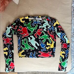Alice and Olivia Keith Haring Top